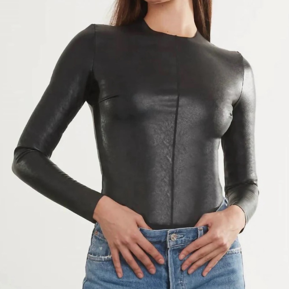BRAND NEW COMMANDO FAUX LEATHER BODYSUIT SIZE SMALL